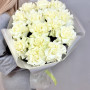 Букет из 15 белых французских роз